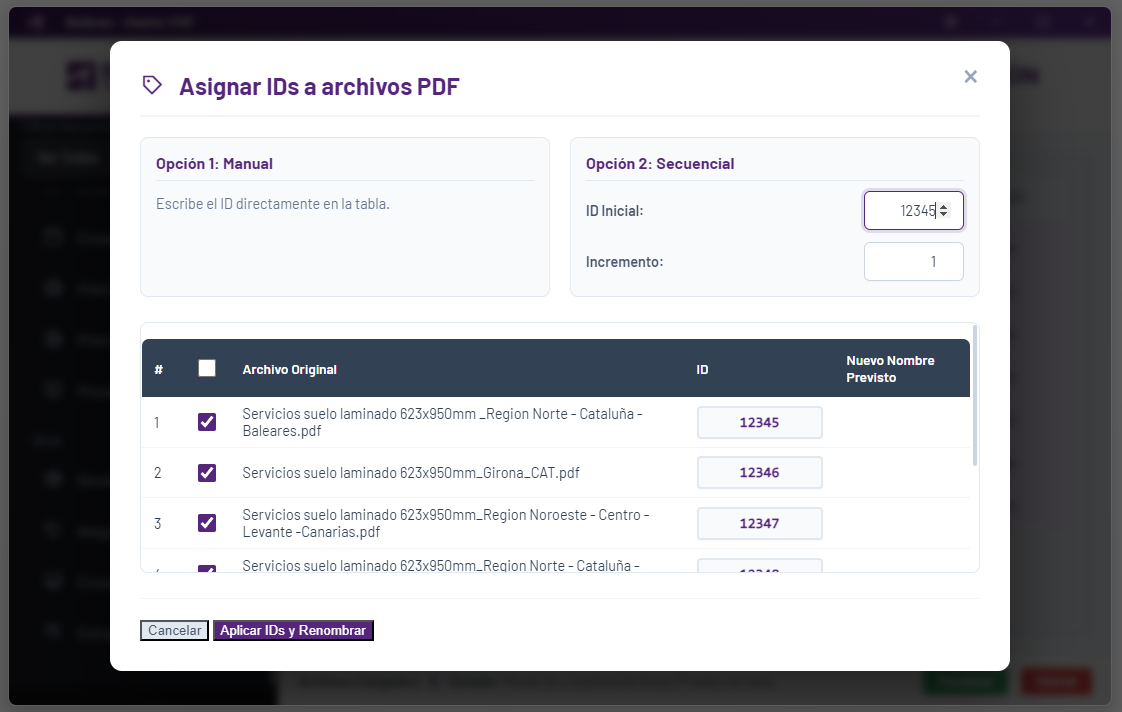 Bolbrac product screen